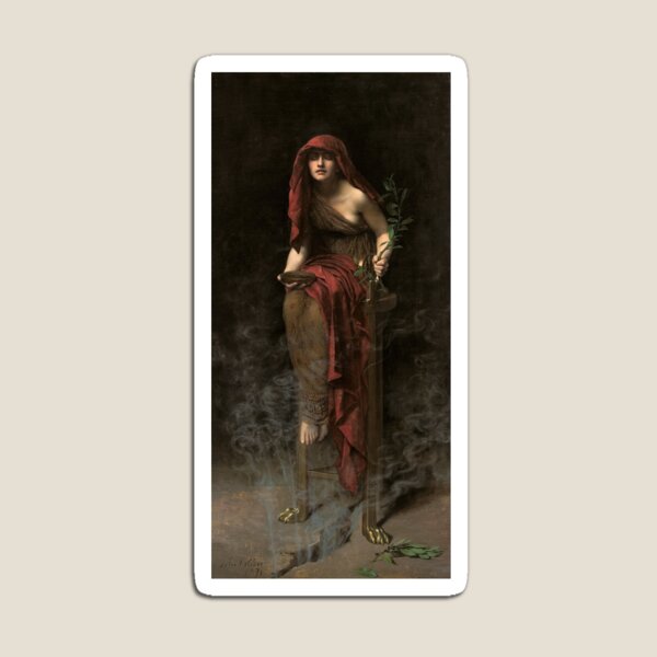 Aperçu de l'œuvre Prêtresse de Delphes - John Collier - 1891 créée et vendue par justonedesign.