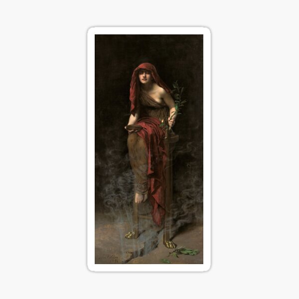Priestess of Delphi - John Collier - 1891 Sticker