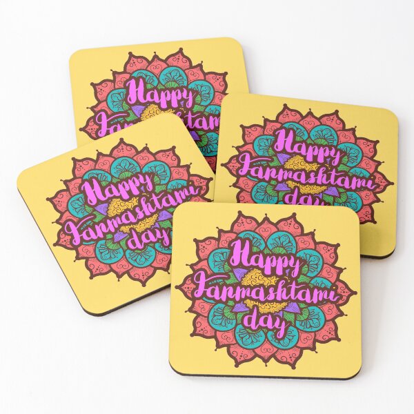 Item preview, Happy Janmashtami Mandala designed and sold by HolidayBug.