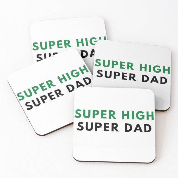 Item preview, SUPER HIGH SUPER DAD. Father's Day Gift designed and sold by AlfaEcho.