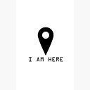 I Am Here Google Map Pin Funny Quotes Text T Shirt Iphone Case Cover By Wordworld Redbubble