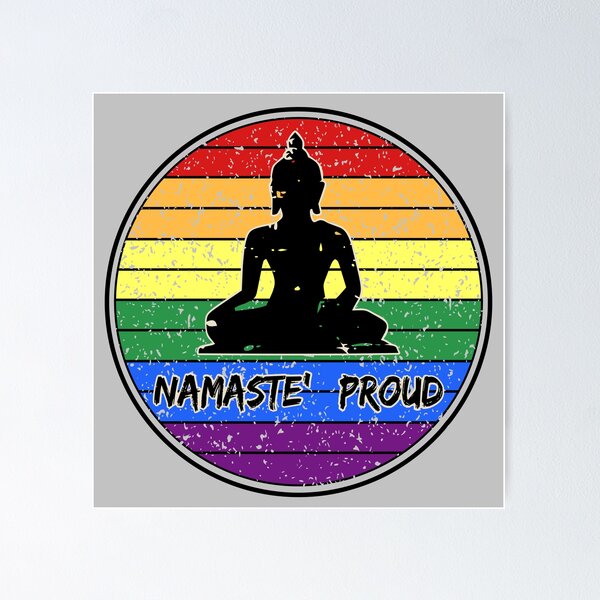 Item preview, Namaste' Proud Gay Pride designed and sold by JoBella-Designs.
