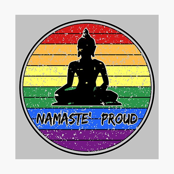 Item preview, Namaste' Proud Gay Pride designed and sold by JoBella-Designs.