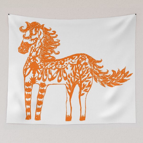 Item preview, Mi pequeño caballo - poni naranja designed and sold by bonnashejve.