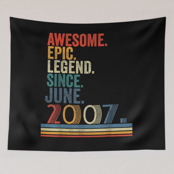 Item preview, Born June 2007 Epic Since June 2007 14 Year Old Gift  designed and sold by mchargue12.