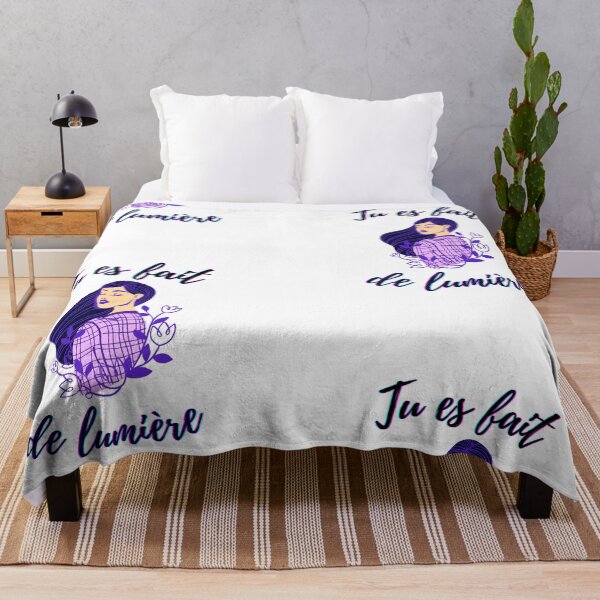Item preview, You are made of light - french language words theme gifts (purple) designed and sold by RebelliousRosee.