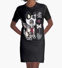 Dead Kitty Graphic T-Shirt Dress