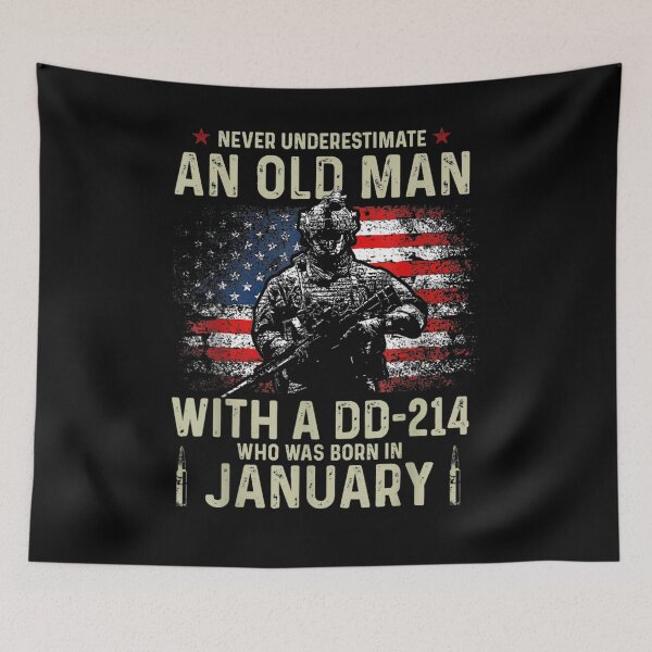 Artikelvorschau, Never Underestimate An Old Man With A Dd 214 January Gift entworfen und verkauft von mchargue12.
