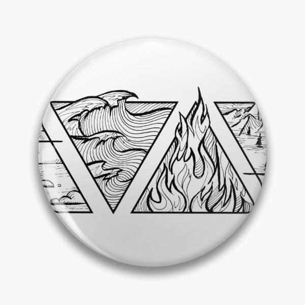 Item preview, The 4 elements - air, water, fire, earth designed and sold by isabelle cornu.