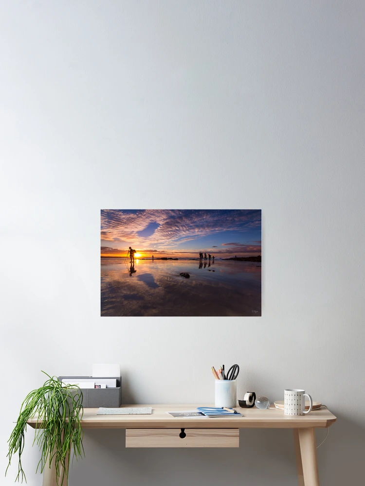Thumbnail 2 of 3, Poster, Snapper Rocks Sunset designed and sold by Derek Byrne.