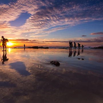 Artwork thumbnail, Snapper Rocks Sunset by Derek Byrne