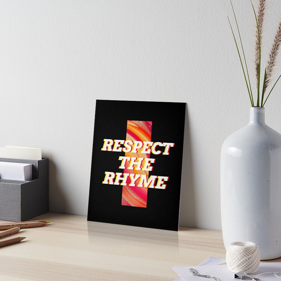 respect-the-rhyme-aesthetic-art-board-print-for-sale-by-rexfashion-redbubble