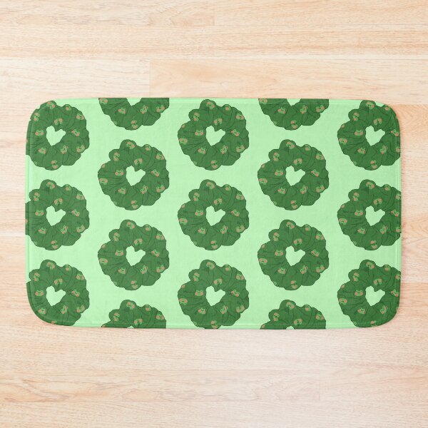 Item preview, Green hair scrunchie with frogs designed and sold by Nikamii.