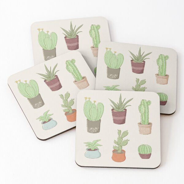 Item preview, Cute Potted Cacti and Succulents designed and sold by designhalffull.
