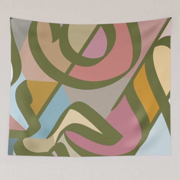 Item preview, الحمد لله - Alhamdulillah - Abstract Arabic Art designed and sold by RED by Arcanum Studio.