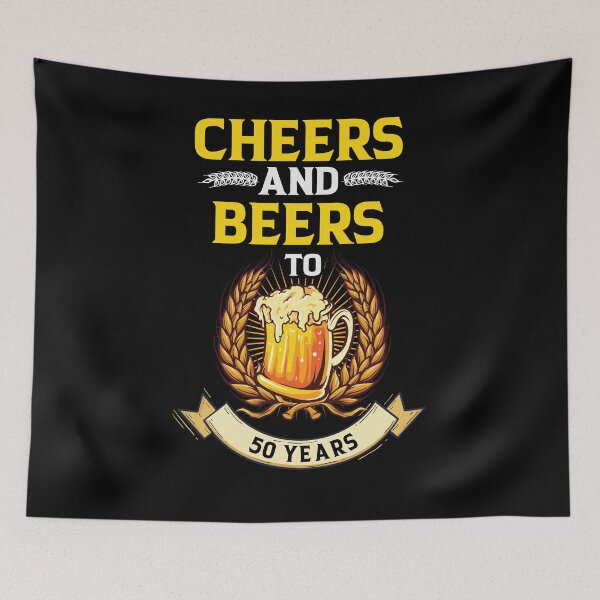 Item preview, Cheers And Beers To 50 Years 50th Birthday Drinker B-Day designed and sold by IFFOUR.