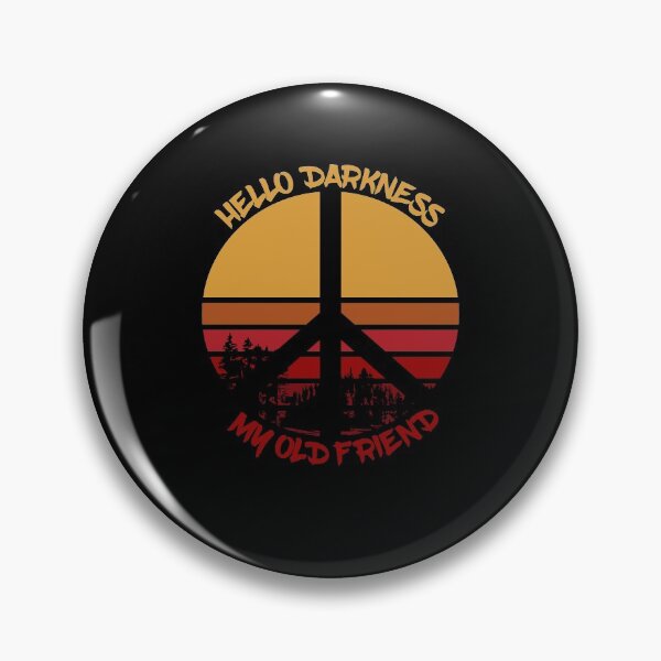 Item preview, Hello Darkness My Old Friend Peace Sign designed and sold by enstacee75.