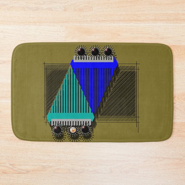 Item preview, Grid, Corona, Smiley (390) (blue, green) Decorative, Digital, Colorful, Abstract, designed and sold by Paszkan.