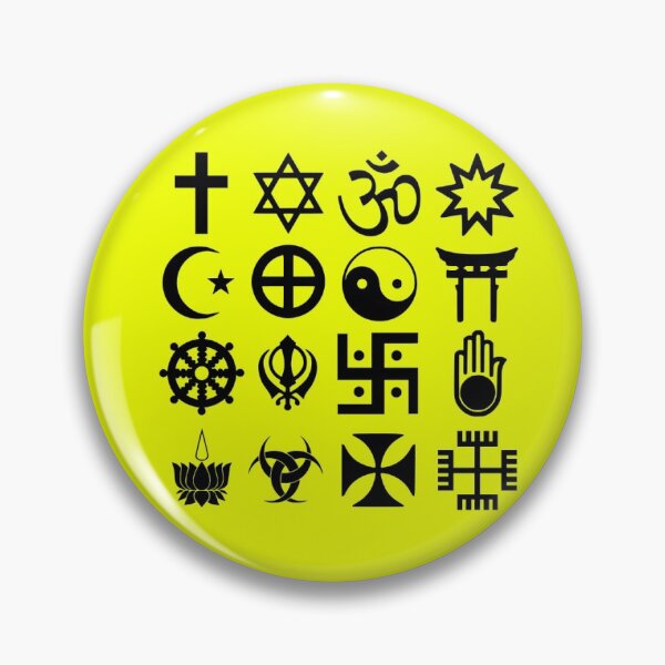 Item preview, Religious Symbolism Pin Buttons designed and sold by EgoPolis.