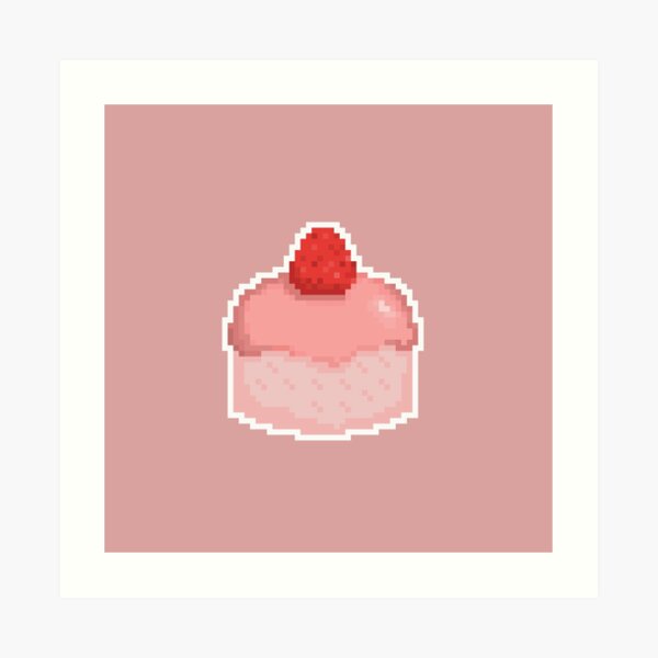 Pixel Cake Art Prints Redbubble