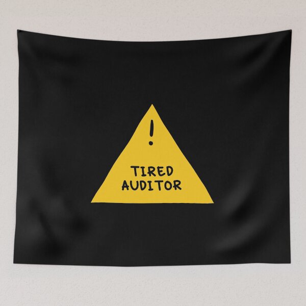 Item preview, ⚠ Tired Auditor ⚠ designed and sold by orlumbuspirate.