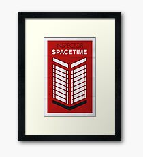 Inspector Spacetime Framed Print