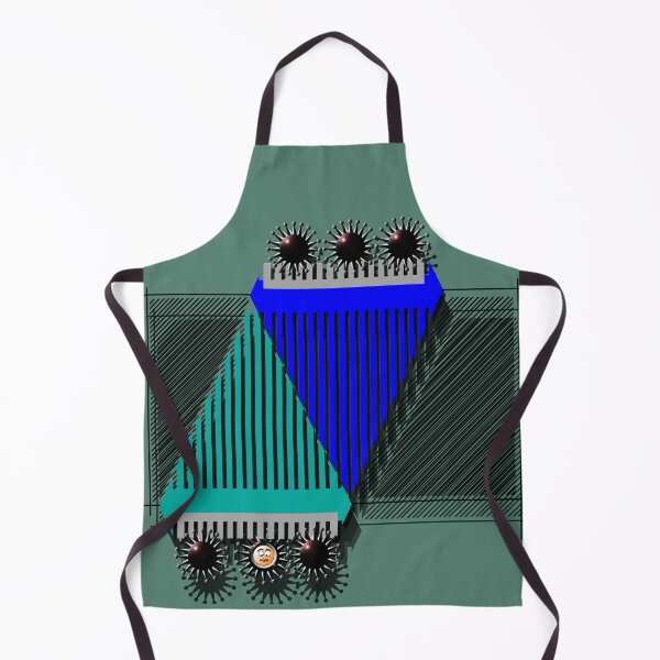 Item preview, Grid, Corona, Smiley (390) (blue, green) Decorative, Digital, Colorful, Abstract, designed and sold by Paszkan.