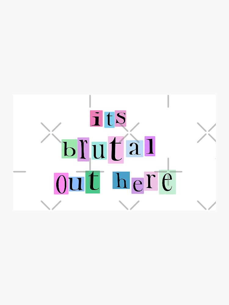 Olivia Rodrigo Brutal Lyrics Sticker For Sale By Greyandweasley