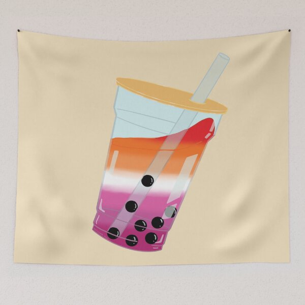 Item preview, Lesbian Bubble Tea  designed and sold by KazsStickerShop.