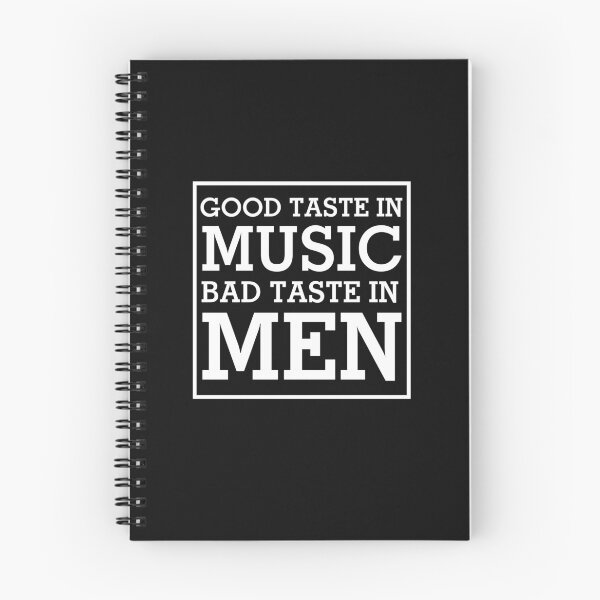 Item preview, Good Taste In Music Bad Taste In Men Cool Funny Music Lover Design designed and sold by Funwithmusic.