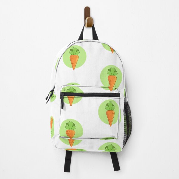 Item preview, Cartoon carrot on green background. Fresh , tasty print. designed and sold by KsuWonder.