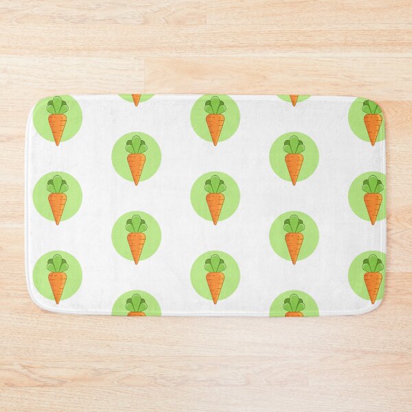 Item preview, Cartoon carrot on green background. Fresh , tasty print. designed and sold by KsuWonder.