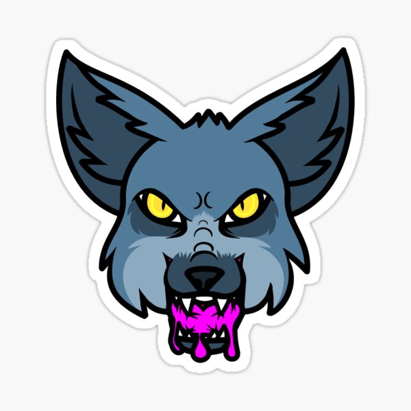 Sticker Wolfskopf Redbubble