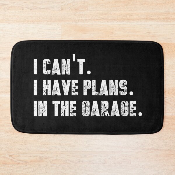 Item preview, Vintage I can't I have plans in the garage Bold Typography  designed and sold by garniturex.
