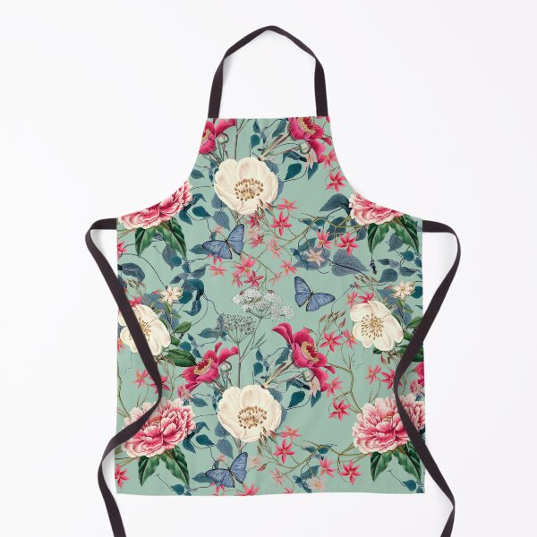 Item preview, Vintage Floral Garden on Green designed and sold by meggydesigns.
