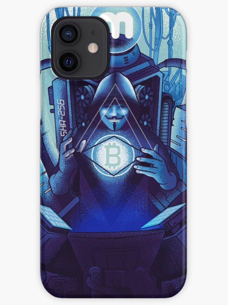 Thumbnail 1 of 4, iPhone Case, Crypto Mining Control Room designed and sold by minerstat.