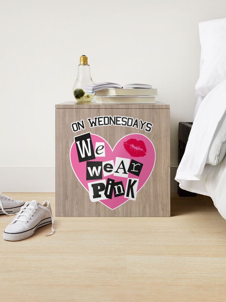 MEAN GIRLS NOVELTY WEDNESDAY WE WEAR PINK SET OF 5 NO SHOW SOCKS FETCH BURN  BOOK