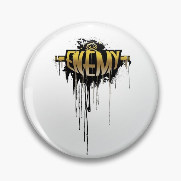 Item preview, Enemy pin button designed and sold by EgoPolis.