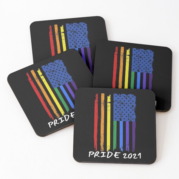 Item preview, Pride 2021 Rainbow US Flag Vintage Effect designed and sold by Labradoodlesetc.