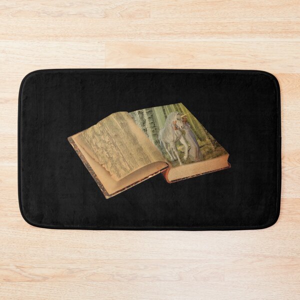 Item preview, Open Antique Book with Mystical Unicorn and Goddess Girl designed and sold by kmcs.