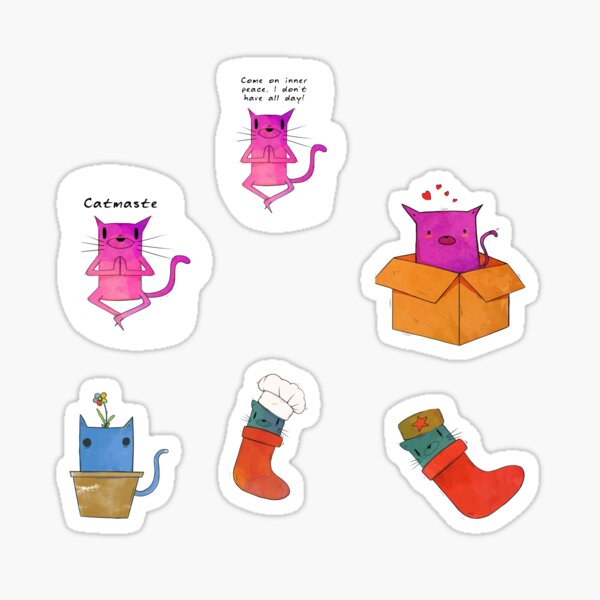 Item preview, Cats, LovableCats, Potplant Cat, and sock Cats for Cat Lovers designed and sold by BlkDuckOverlord.