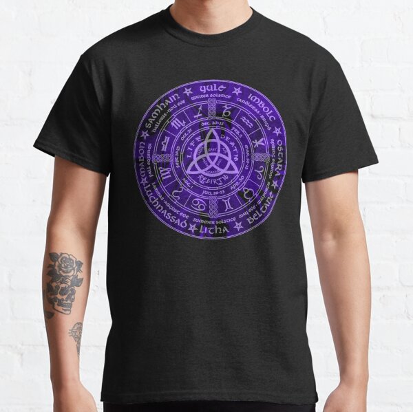 Celtic Pagan Year Wheel Calendar Classic T-Shirt