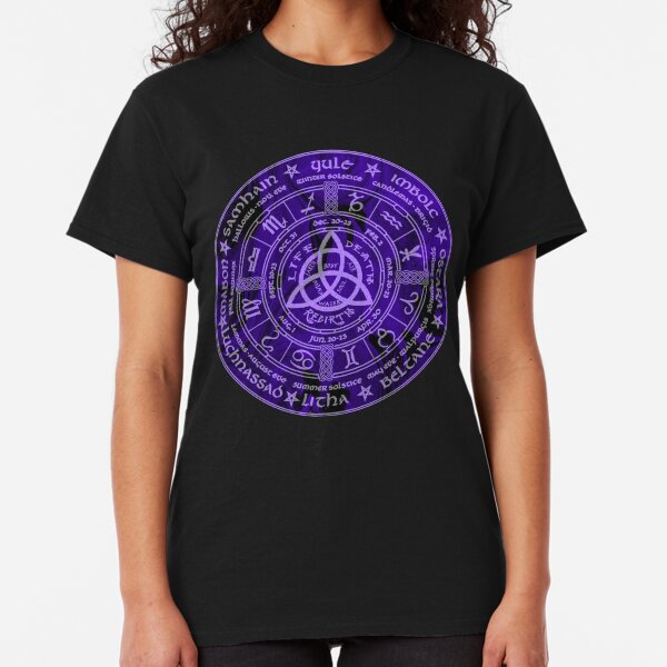 Celtic Pagan Year Wheel Calendar Classic T-Shirt