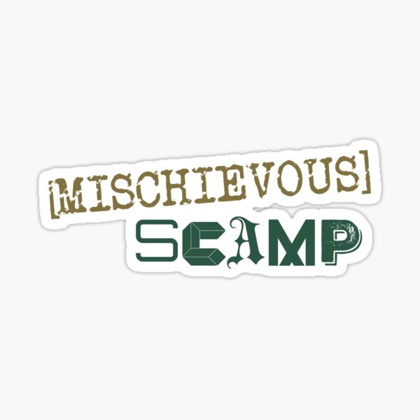 Mischievous Scamp Sticker