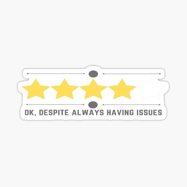 Five Star Rating Sticker