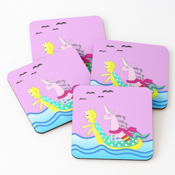 Item preview, Unicorn with funny swimming rings designed and sold by jumapa.