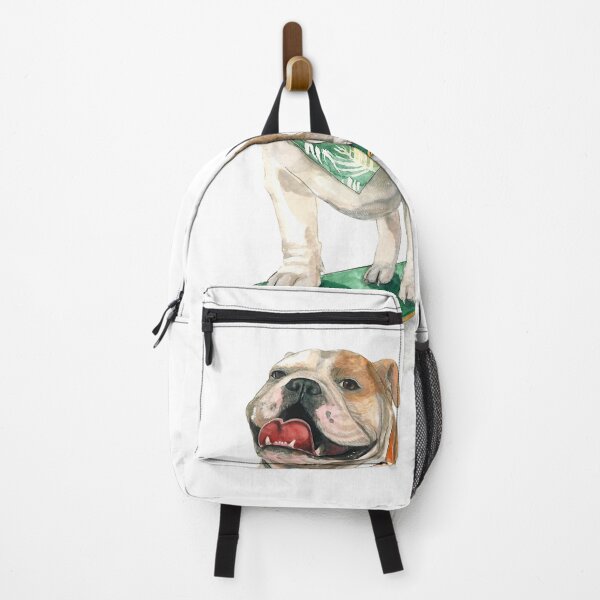 Item preview, Watercolor English Bulldog on skateboard designed and sold by CarolineJordaan.