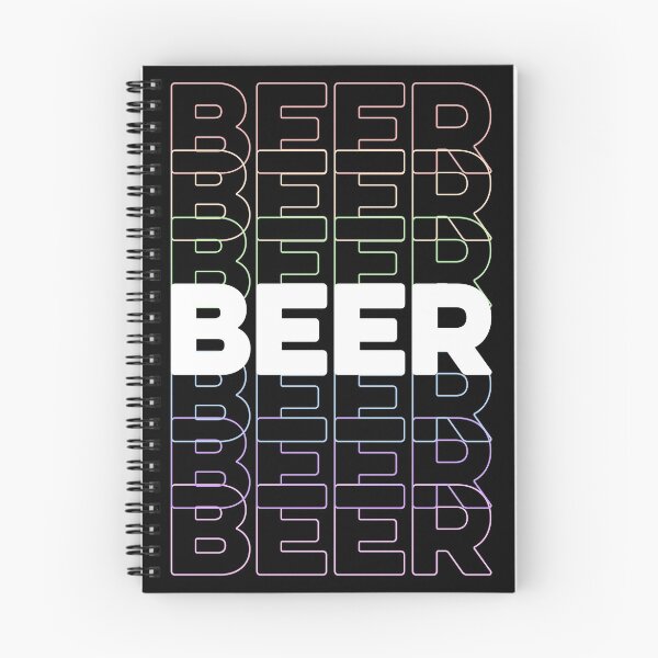Item preview, Beer, Repeating Rainbow Colorful Text designed and sold by The Princess Saves Herself.