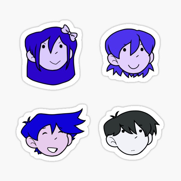 Omori Protagonists Sticker Sheet Sticker