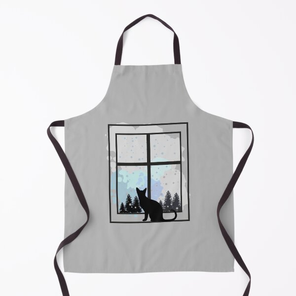 Item preview, Black Cat in a Winter Snowfall designed and sold by LaurensFortune.